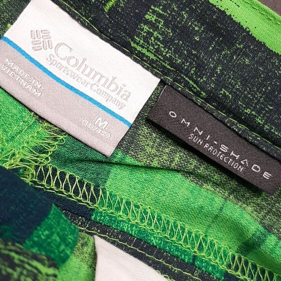 NWT Columbia Green Checkered Youth Board Shorts - Picture 4 of 15